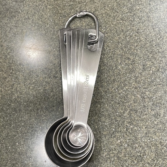 Chef Remi Set of 6 Stainless Steel Measuring Spoons NIB - Picture 4 of 5